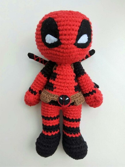 DeadPool Amigurumi- Receitas de amigurumi em PDF português