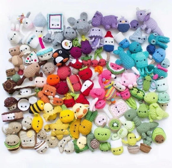 Receita 100 Chaveiros Amigurumi