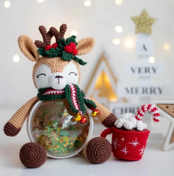 Receit Rena Natalina Amigurumi
