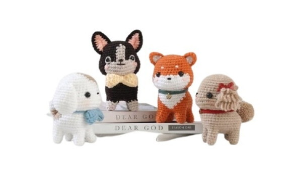 Receita 4 Cachorrinhos amigurumi