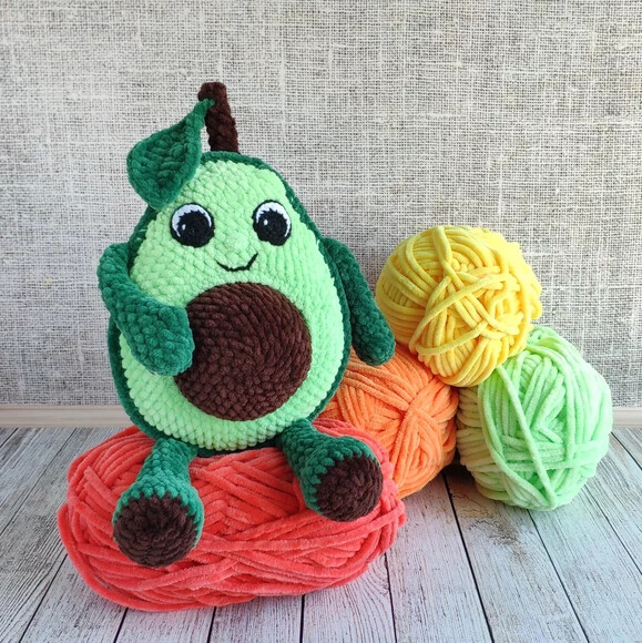 Receita Abacate Amigurumi