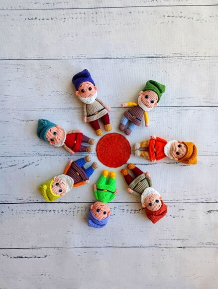 Receita 7 Anoes Amigurumi