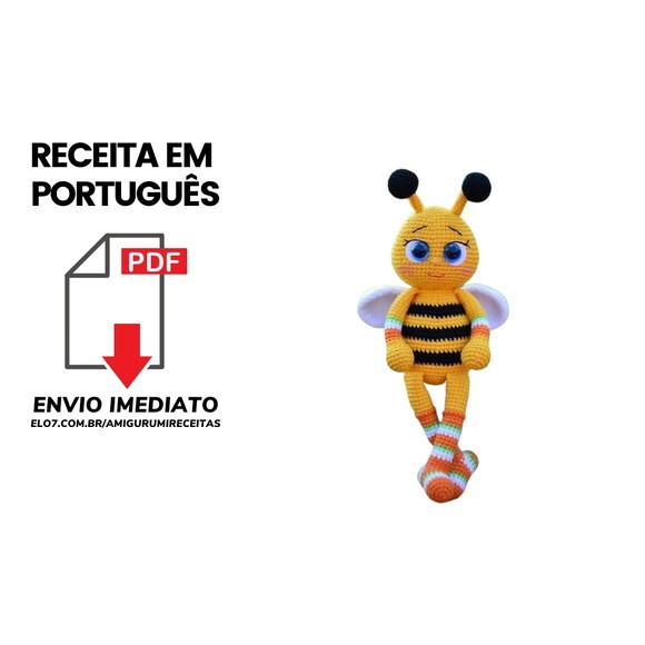 Receita Abelha amigurumi