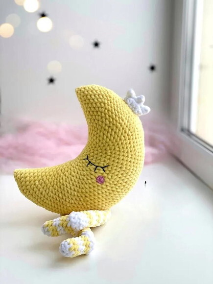 Receita Almofada Lua Amigurumi
