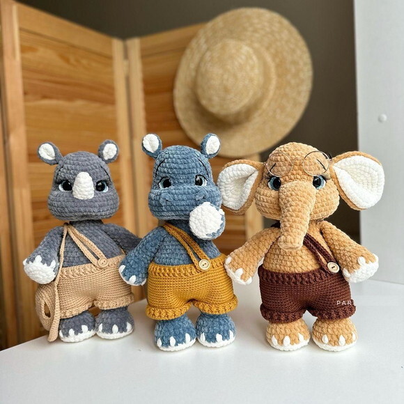 Receita Animais Safari Amigurumi