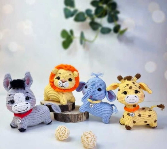 Receita Animais Safari Amigurumi