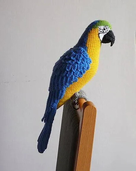 Receita Arara Amigurumi