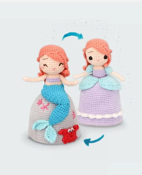 Receita Ariel Reversivel Amigurumi