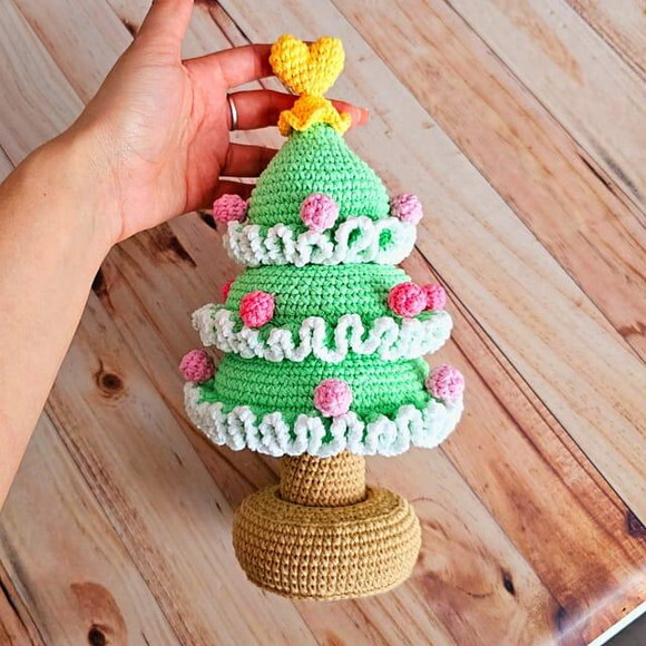 Receita Arvore de Natal Amigurumi