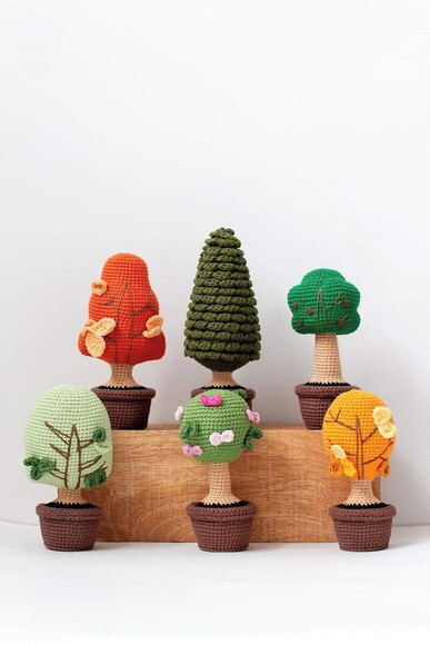 Receita Arvores Amigurumi