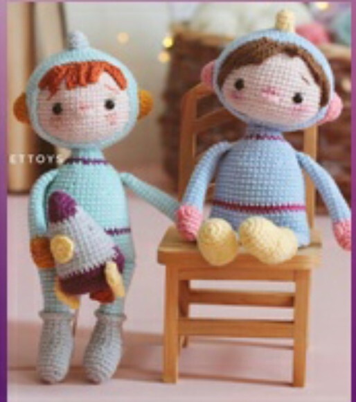 receita astronauta amigurumi