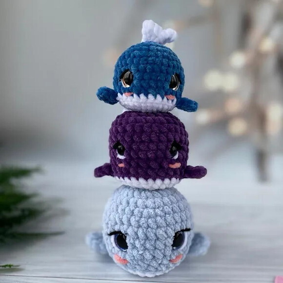 Receita Baleias Amigurumi