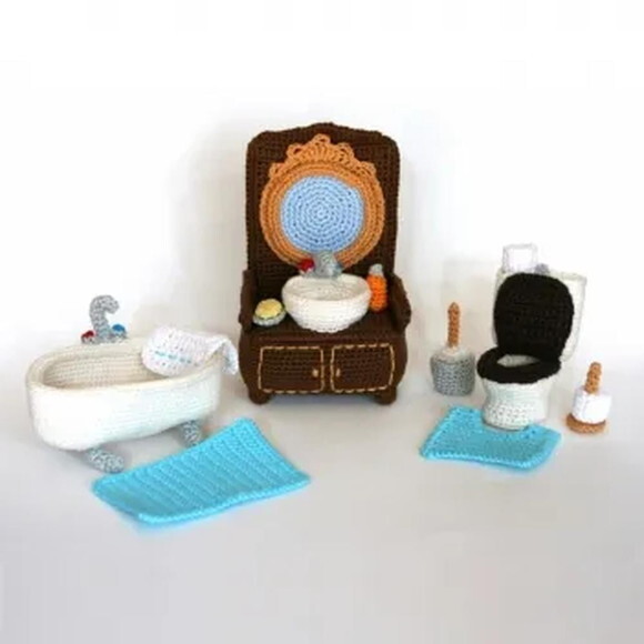 Receita Banheiro Amigurumi