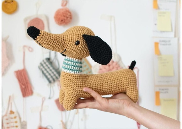 Receita Basset Amigurumi