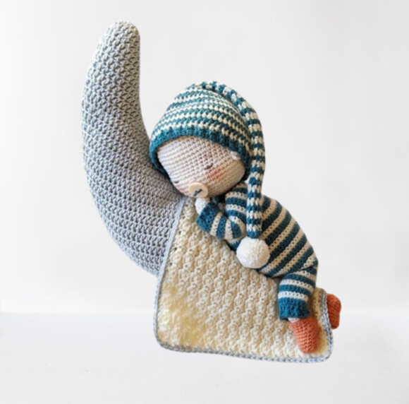 Receita Bebe dormindo Amigurumi