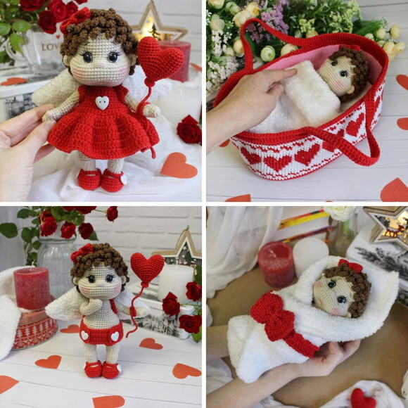 Receita Bebe Cupido Amigurumi
