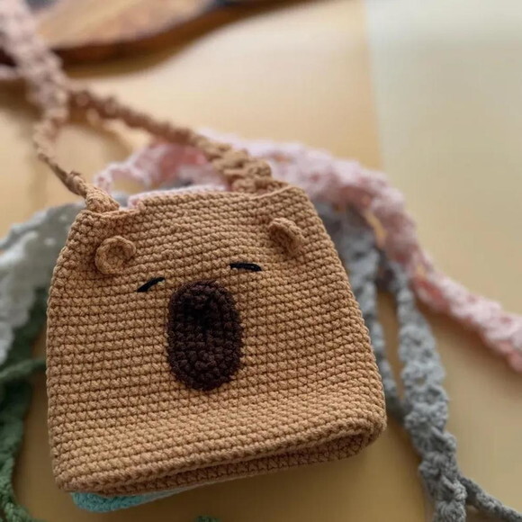 Receita Bolsa Capivara Amigurumi