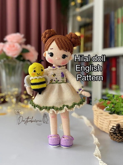 Receita Boneca Abelha Amigurumi