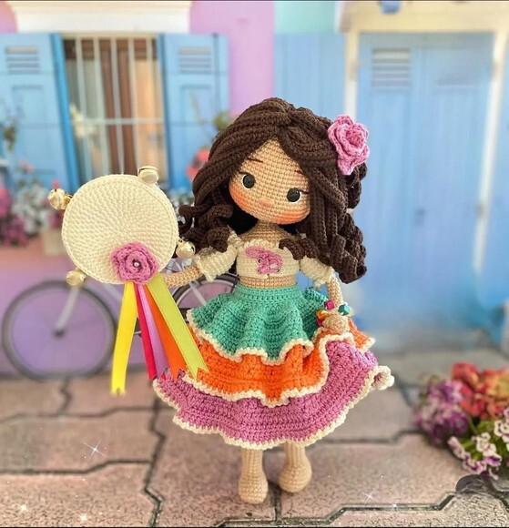Receita Boneca Amigurumi