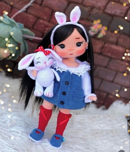 Receita Boneca Amigurumi