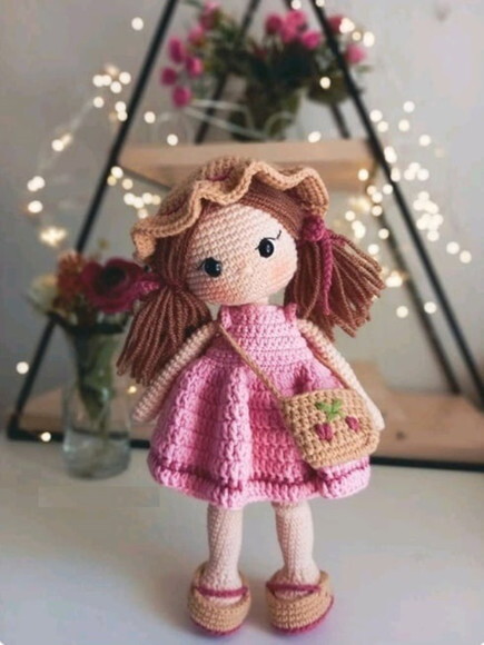 Receita Boneca Amigurumi