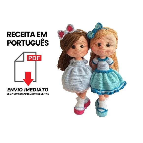 Receita Boneca Amigurumi