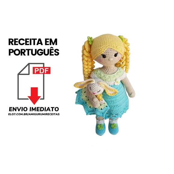 Receita Boneca Amigurumi
