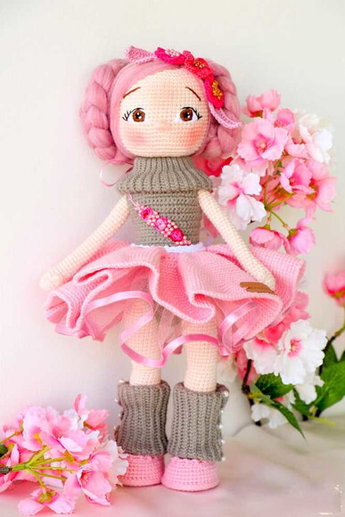 Receita Boneca Bailarina Amigurumi