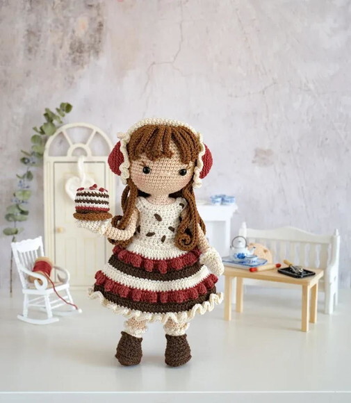 Receita Boneca Bolo Amigurumi