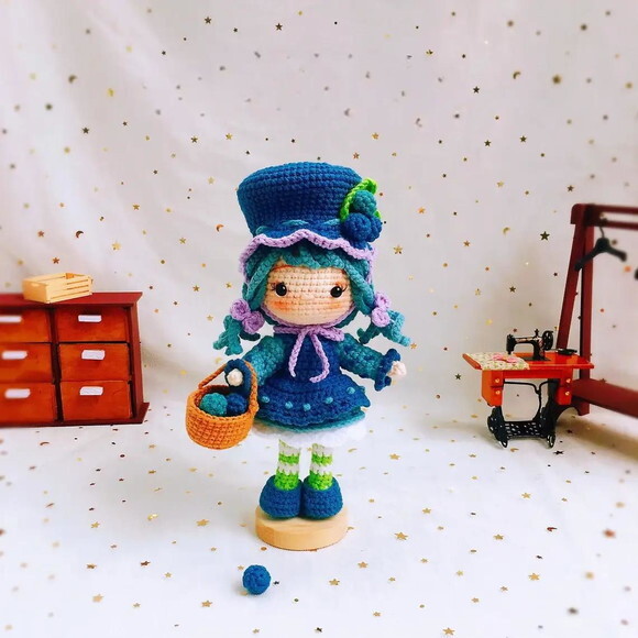 Receita Boneca Blueberry Amigurumi