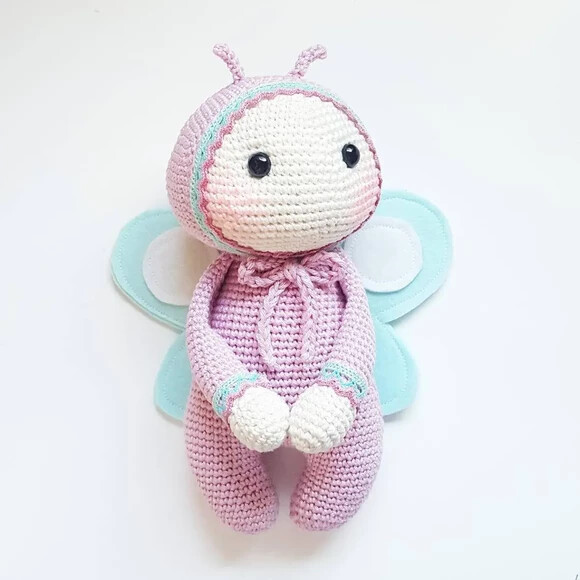 Receita Boneca Borboleta Amigurumi