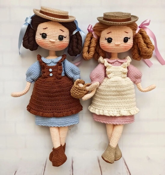 Receita Boneca Camponesa Amigurumi