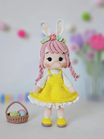 Receita Boneca Coelha Amigurumi