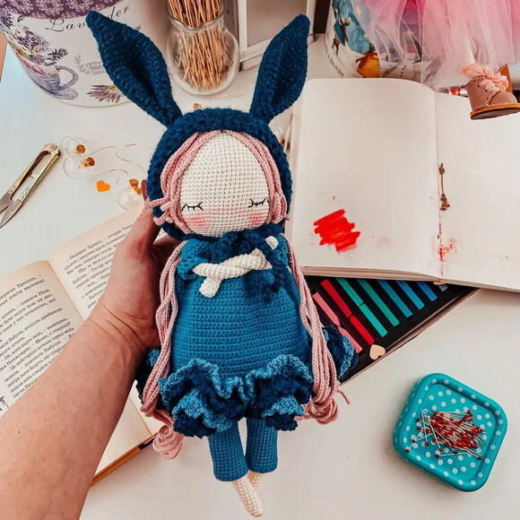 Receita Boneca Coelha Amigurumi