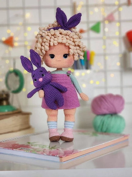 Receita Boneca Coelho Amigurumi