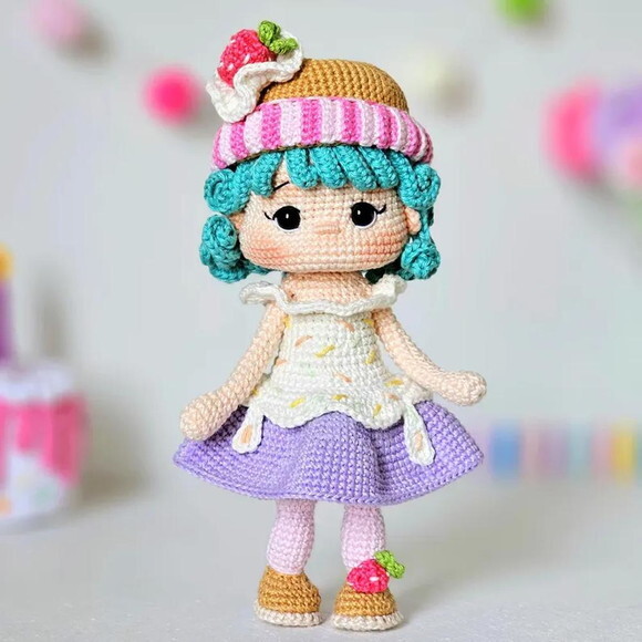 Receita Boneca Cupcake Amigurumi