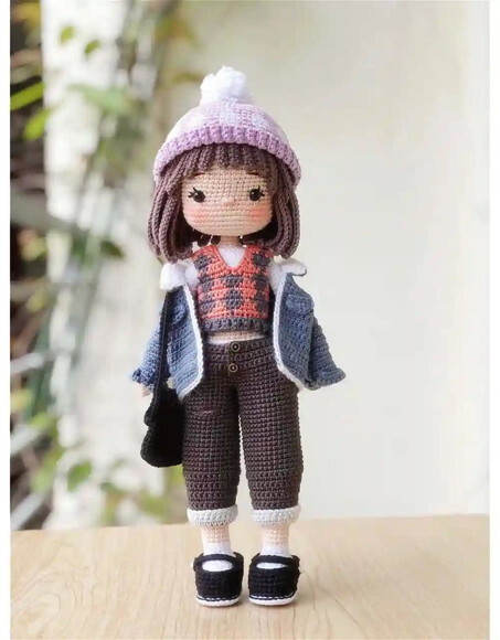 Receita Boneca de Gorro Amigurumi