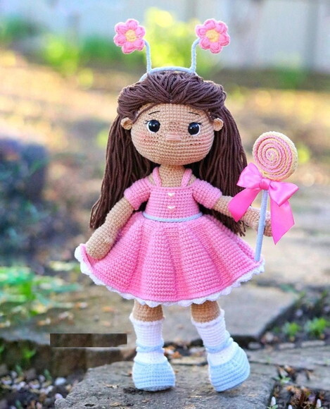Receita Boneca Docinho Amigurumi