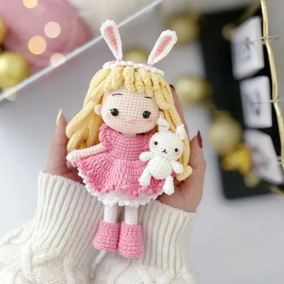 Receita Boneca e Coelho Amigurumi