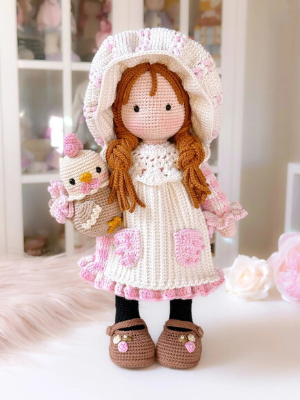 Receita Boneca e Galinha Amigurumi