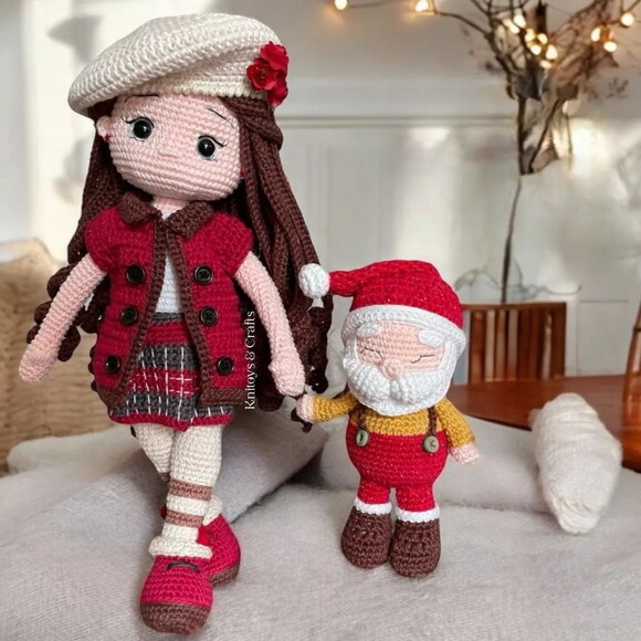 Receita Boneca e Papai Noel Amigurumi