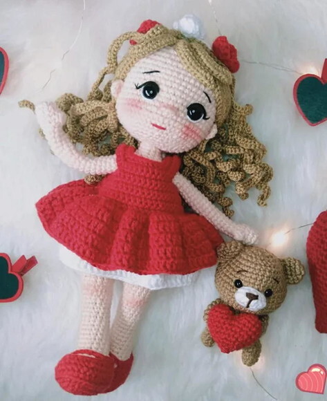 Receita Boneca e Urso Amigurumi