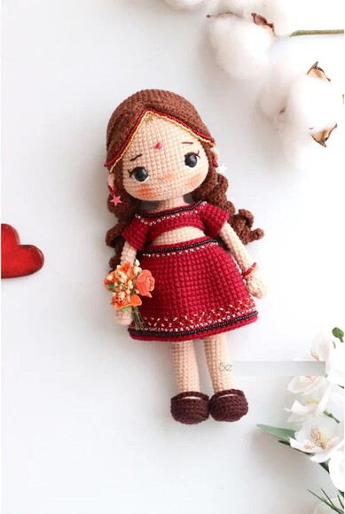 Receita Boneca Indiana Amigurumi