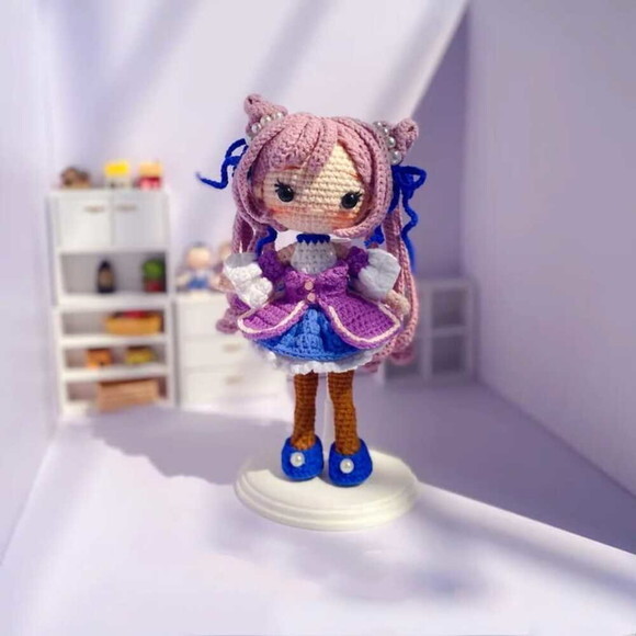 Receita Boneca Japonesa Amigurumi