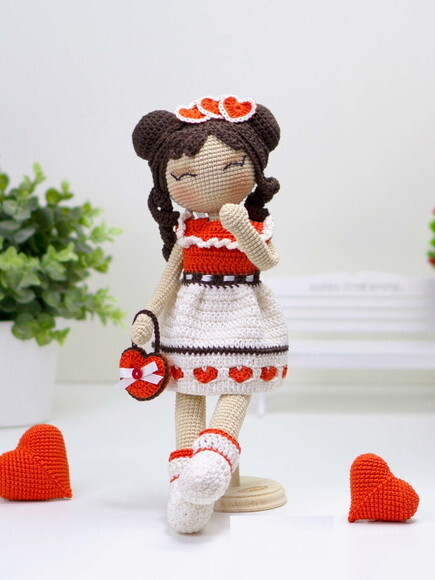 Receita Boneca Japonesa Amigurumi