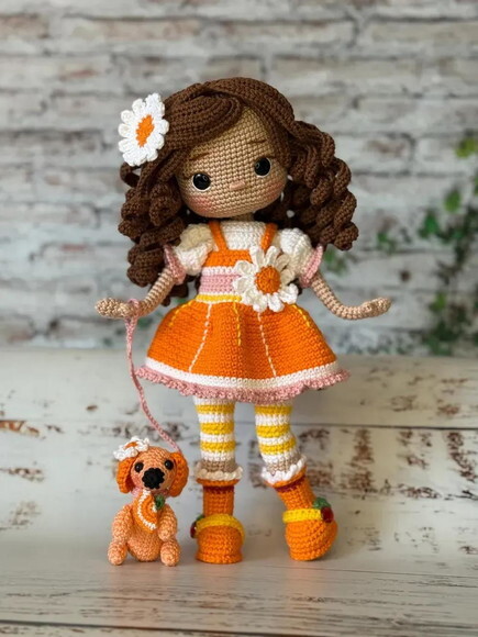 Receita Boneca Laranjinha Amigurumi