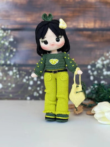 Receita Boneca Limão Amigurumi