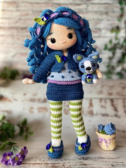 Receita Boneca Mirtilo Amigurumi