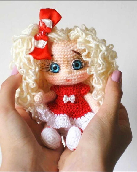 Receita Boneca Mini Amigurumi