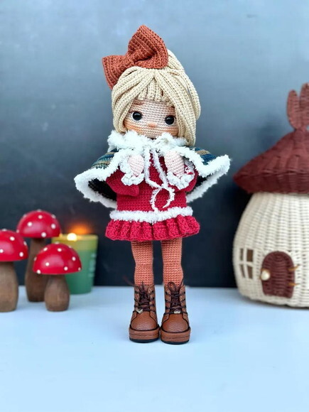 Receita Boneca Natalina Amigurumi